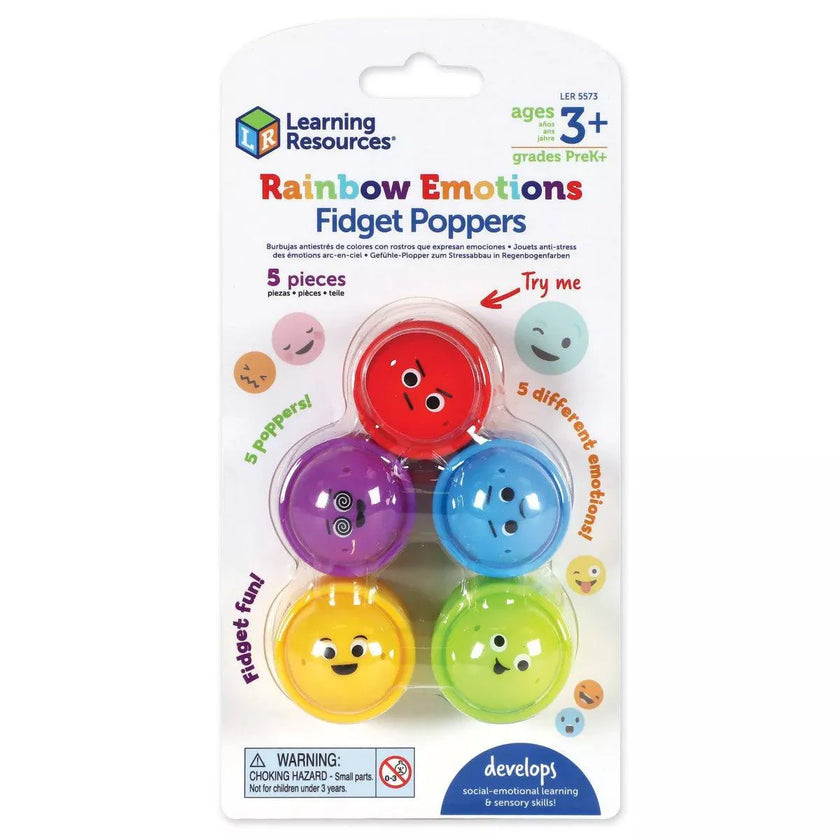 Learning Resources - Rainbow Emotion Poppers