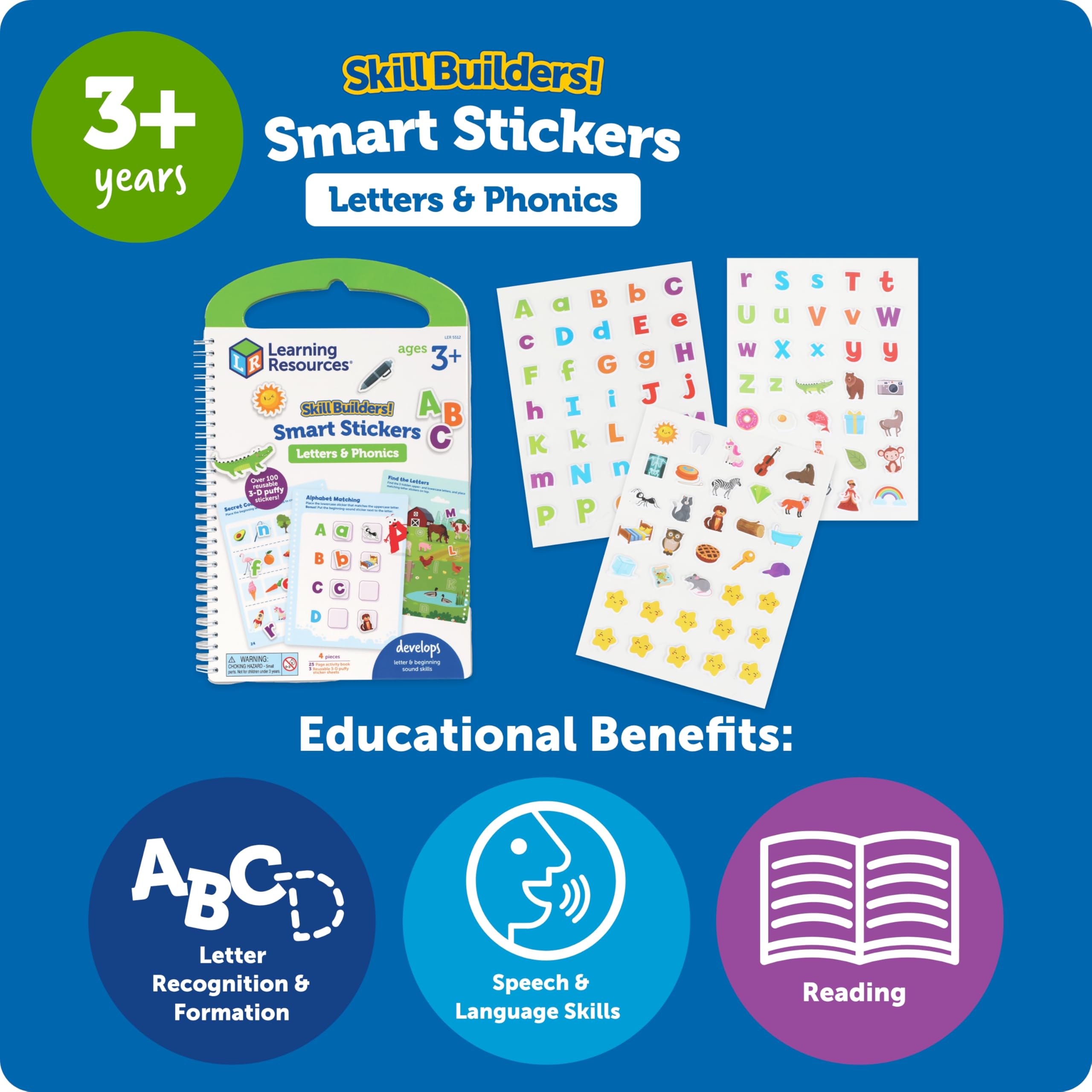 Learning Resources - Sb Smart Stickers - Lettres et phonétique