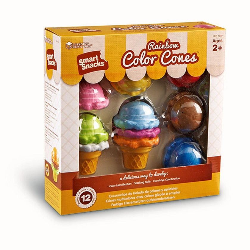 Learning Resources - Smart Snacks - Cônes de couleurs arc-en-ciel