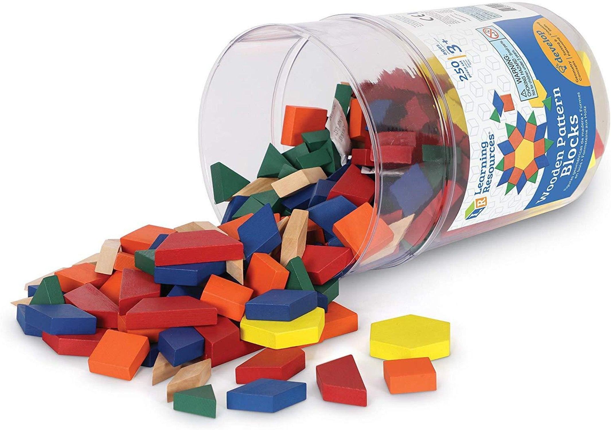 Learning Resources - Wooden Pattern Blocks (Set of 250)
