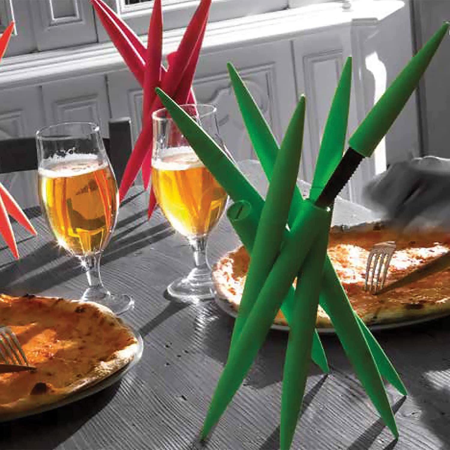 Legnoart - Spicy Steak Knives Set - Red