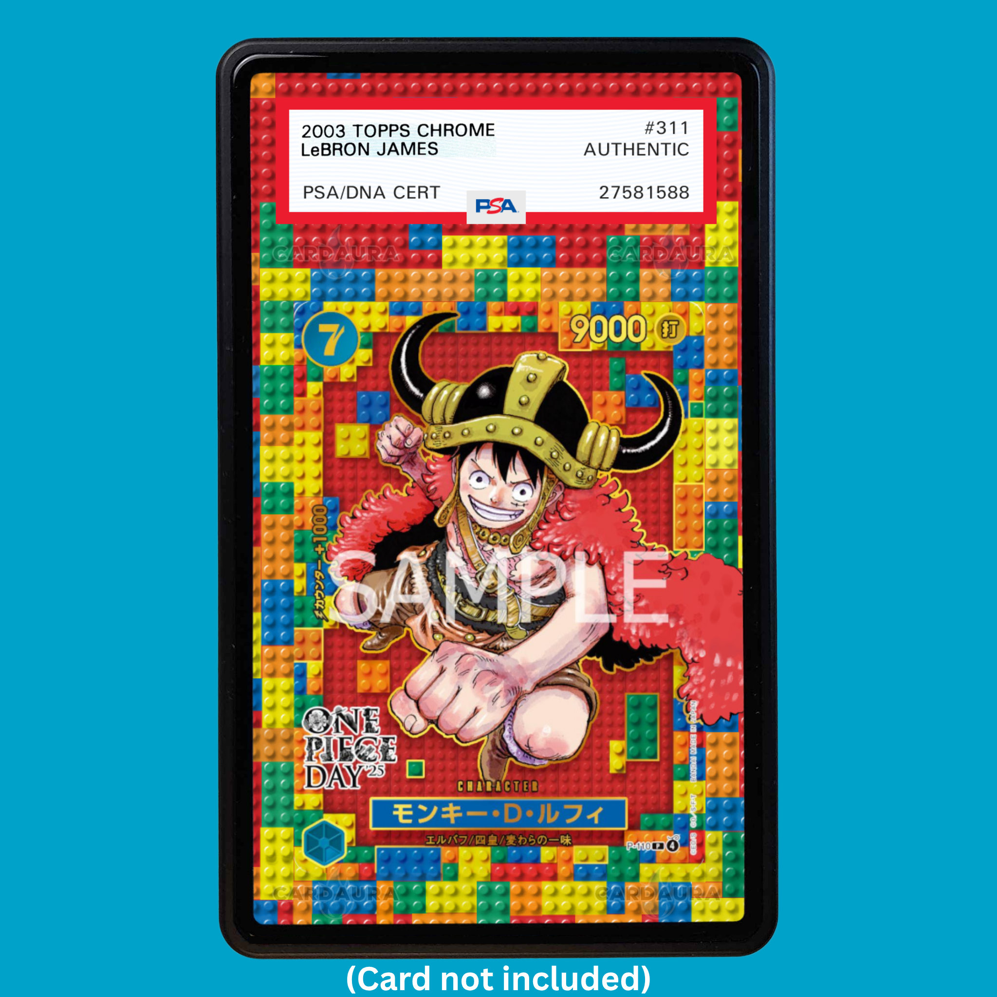 Monkey D. Luffy One Piece Day P110 (Graded) Display Case