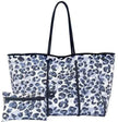 Leopard Print Printed Black Portable Beach Bag Leisure Travel