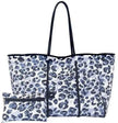 Leopard Print Printed Black Portable Beach Bag Leisure Travel