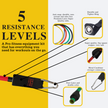 11Pcs Resistance Exercise Bands Set