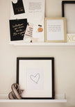 Lewiston Heart (Black Ink)