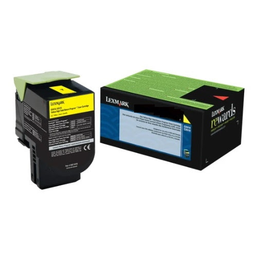 Lexmark 80C0X40 Yellow Toner Cartridge