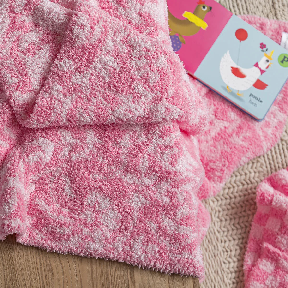 Cotton Candy Fairy Garden Print Toddler Blanket