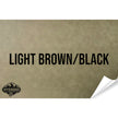 NO ADHESIVE LIGHT BROWN/BLACK HYDBOND STANDARD LEATHERETTE SHEET (12