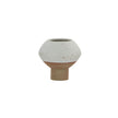 Hagi Mini Vase - White / Light Brown