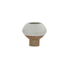 Hagi Mini Vase - White / Light Brown