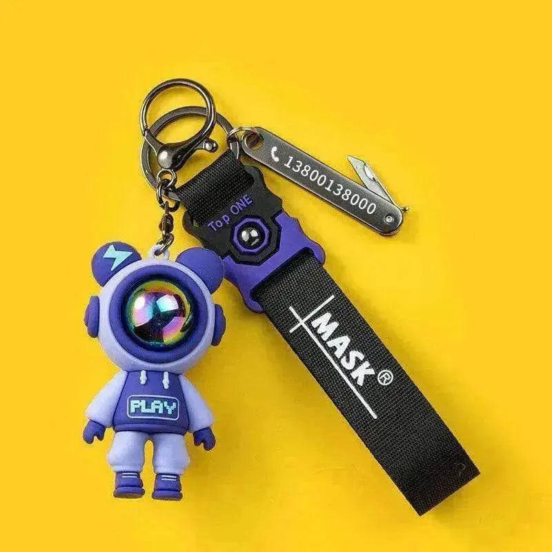 Lightning Unique Anti Lost Card Custom Pendant Keychain