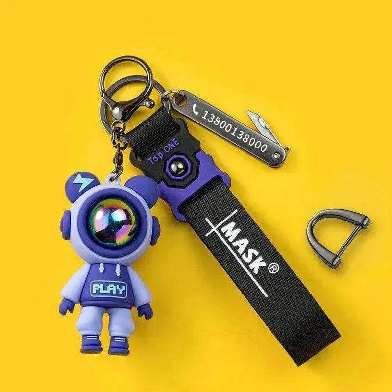 Lightning Unique Anti Lost Card Custom Pendant Keychain