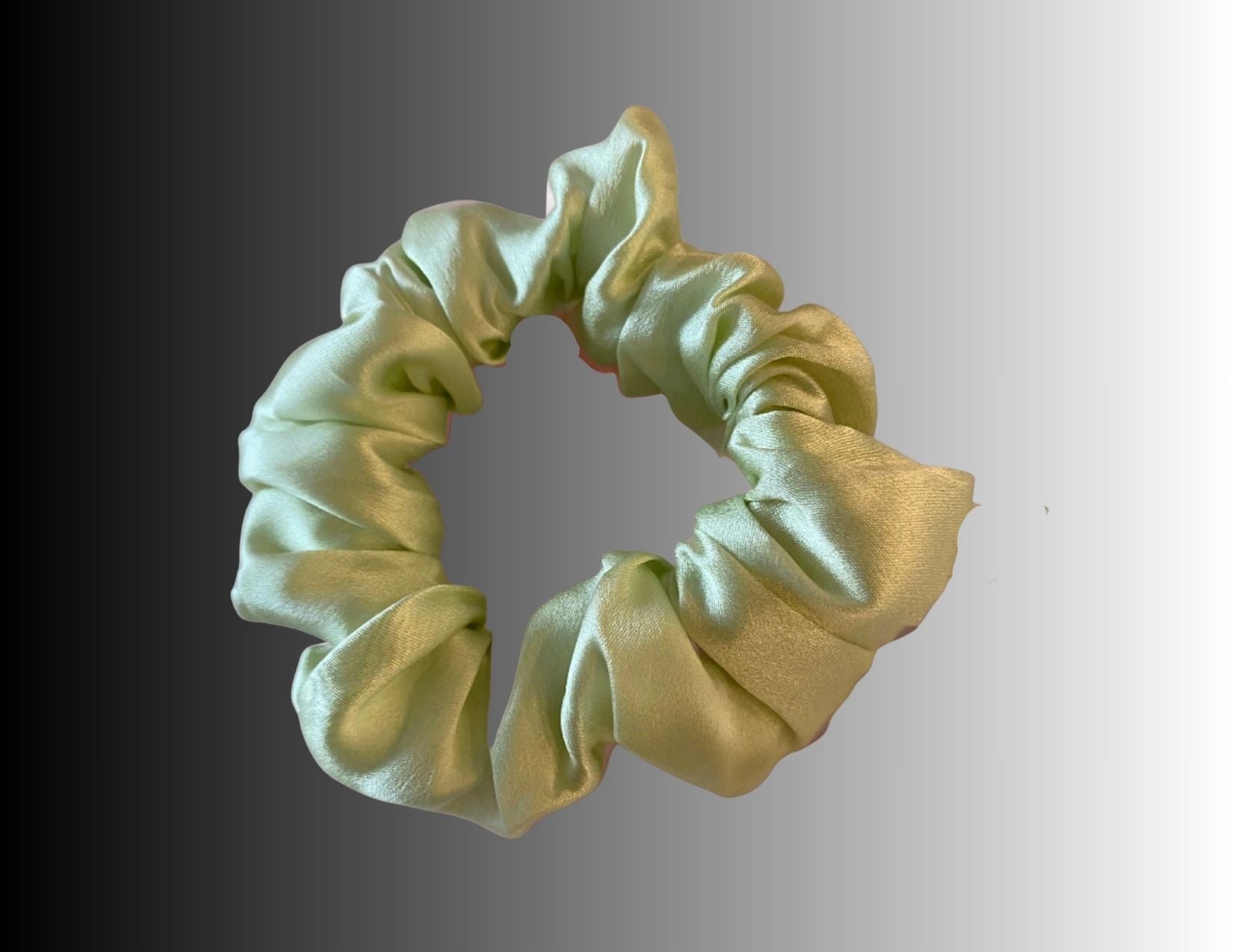 Silk Hair Scrunchie Lime