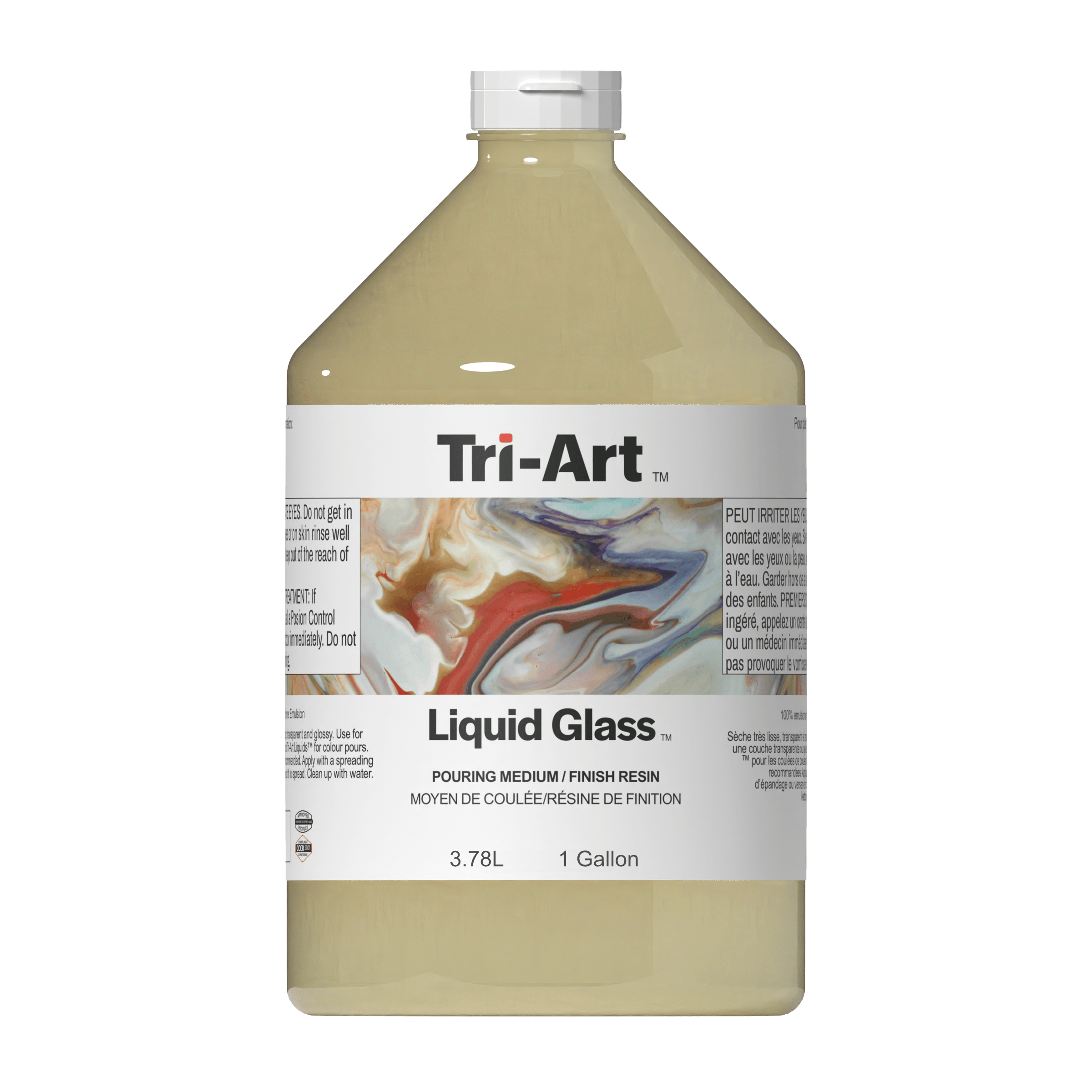 Liquid Glass Pouring Medium and Finishing Resin