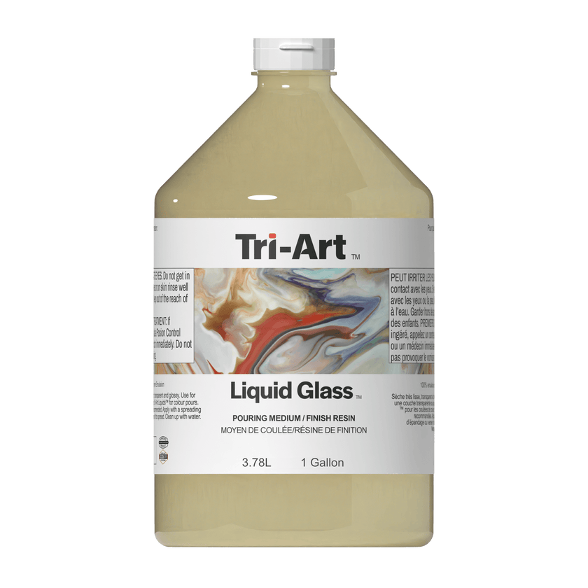 Liquid Glass Pouring Medium and Finishing Resin