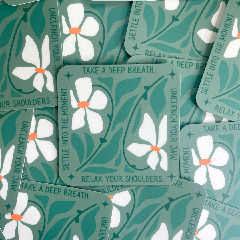 Take a Deep Breath Sticker