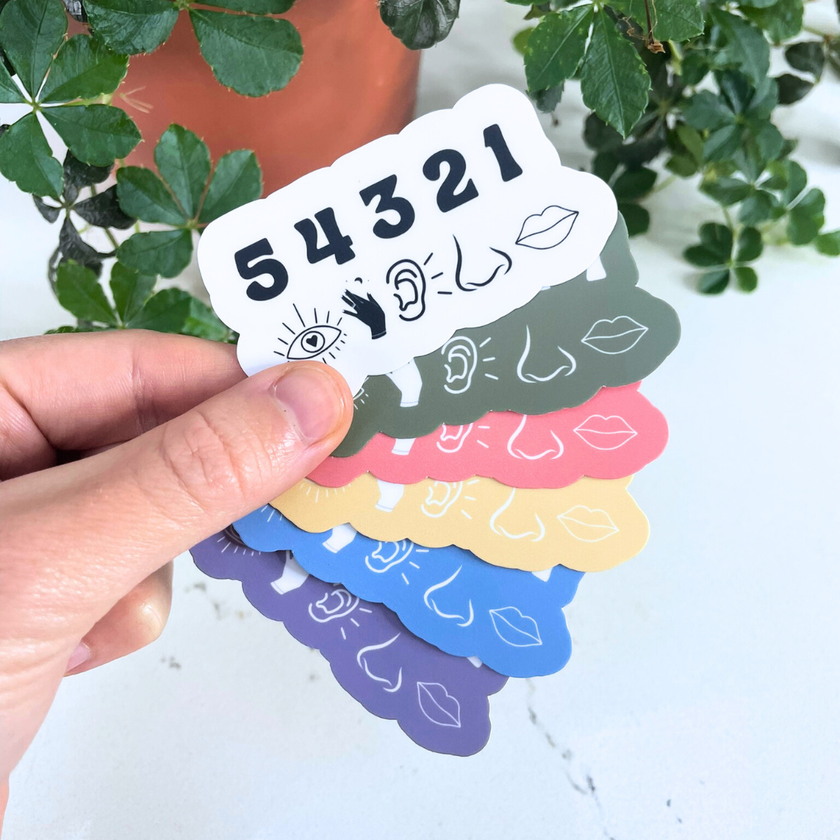 54321 Grounding Sticker