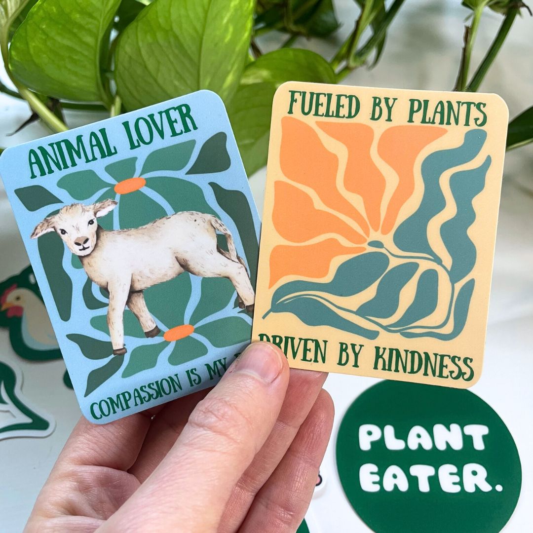 Animal Lover - Compassion is My Protein Sticker