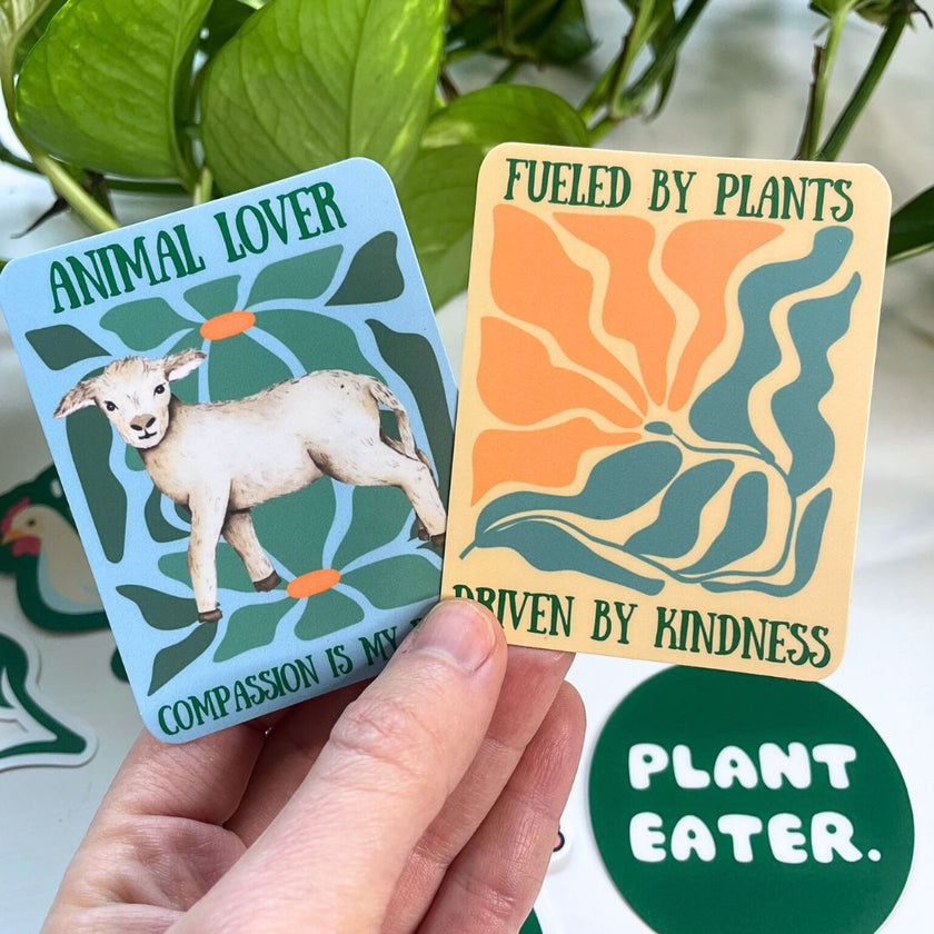 Animal Lover - Compassion is My Protein Sticker