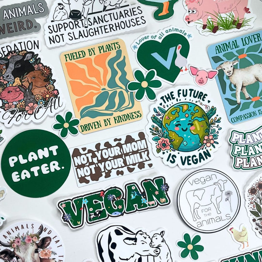 Animal Lover - Compassion is My Protein Sticker