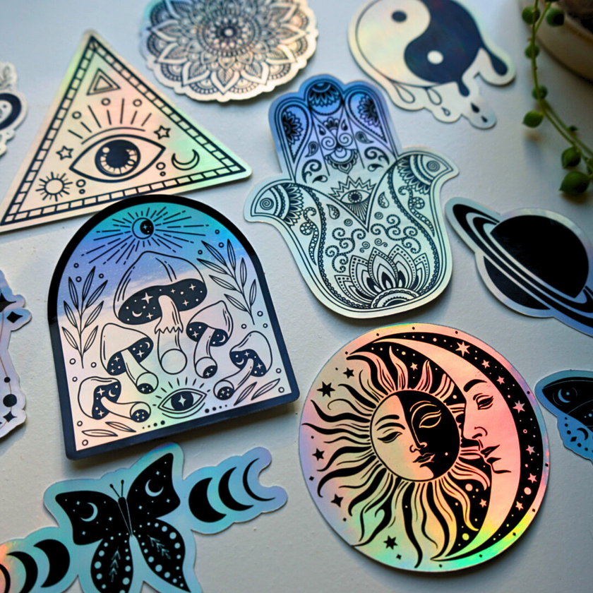 Holographic Celestial Sticker Pack