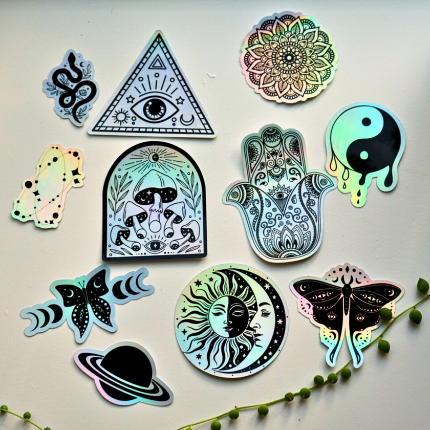 Holographic Celestial Sticker Pack