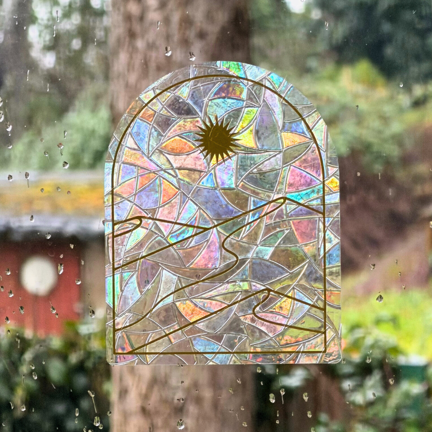 Mountain Sunset Suncatcher