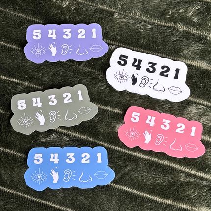 54321 Grounding Sticker