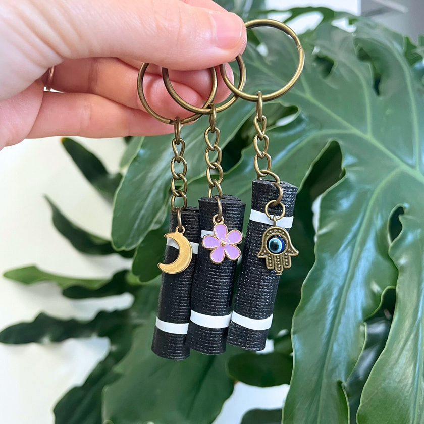 Mini Yoga Mat Keychain