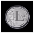 Litecoin Coin - Silver Metal Physical Blockchain Cryptocurrency Collectible Coin