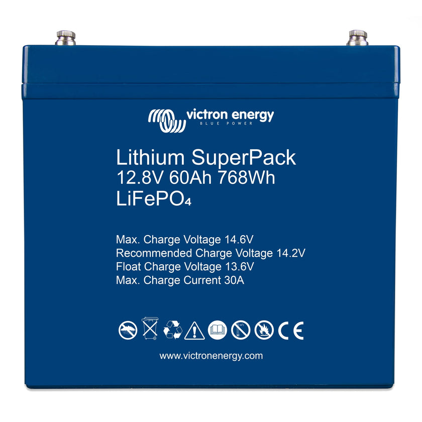 Victron Energy – 12V/60Ah Lithium SuperPack Battery - Group 45 | BAT512060705