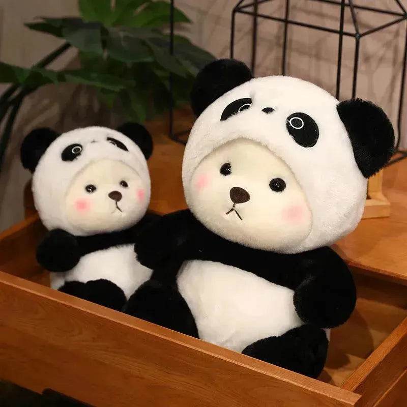 Little Bear Doll Transformation Giant Panda Teddy Plush Toy