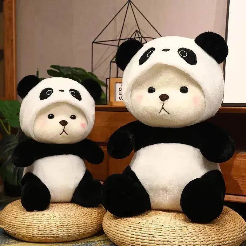 Little Bear Doll Transformation Giant Panda Teddy Plush Toy