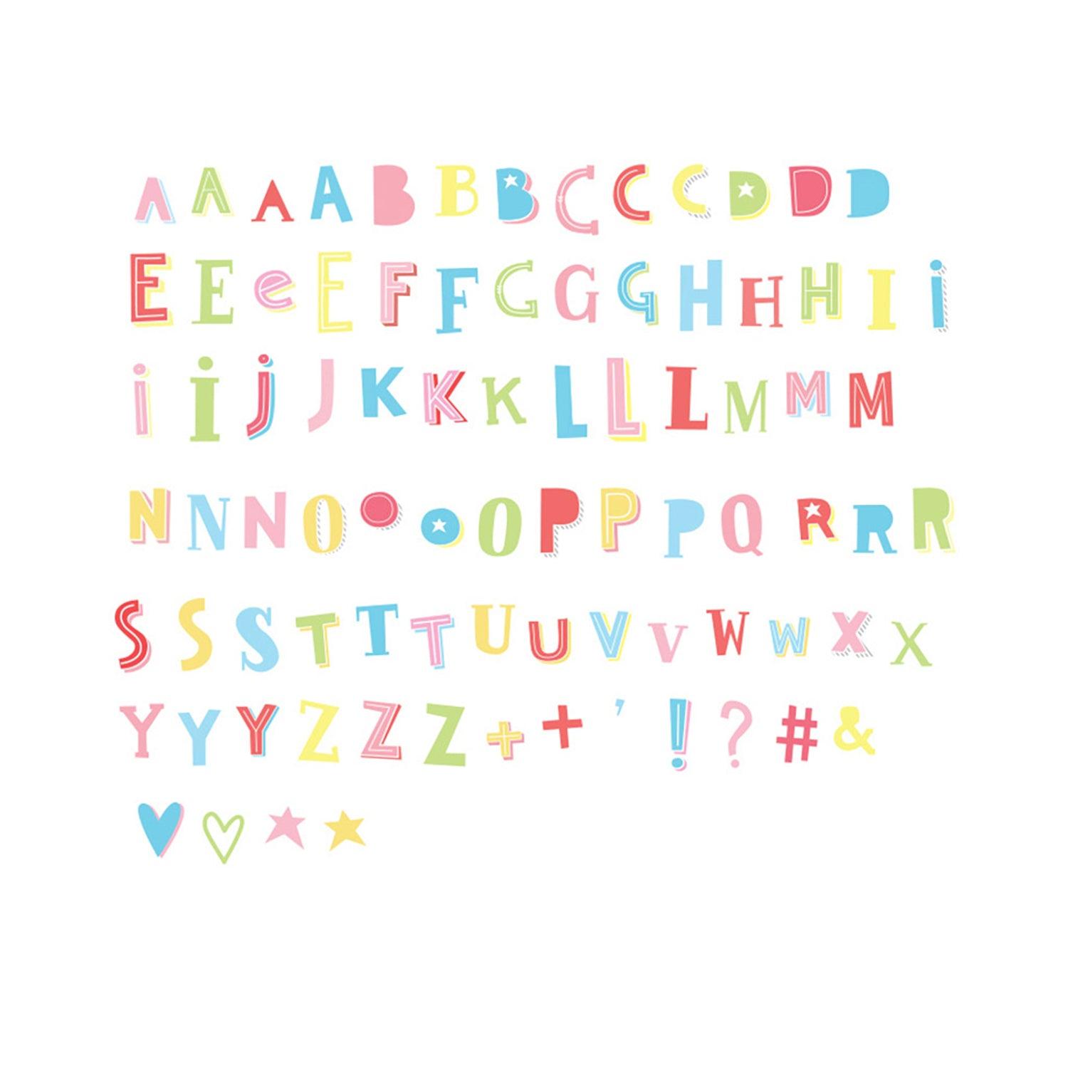 Little Lovely - Lightbox Letter Set - Funky Colors