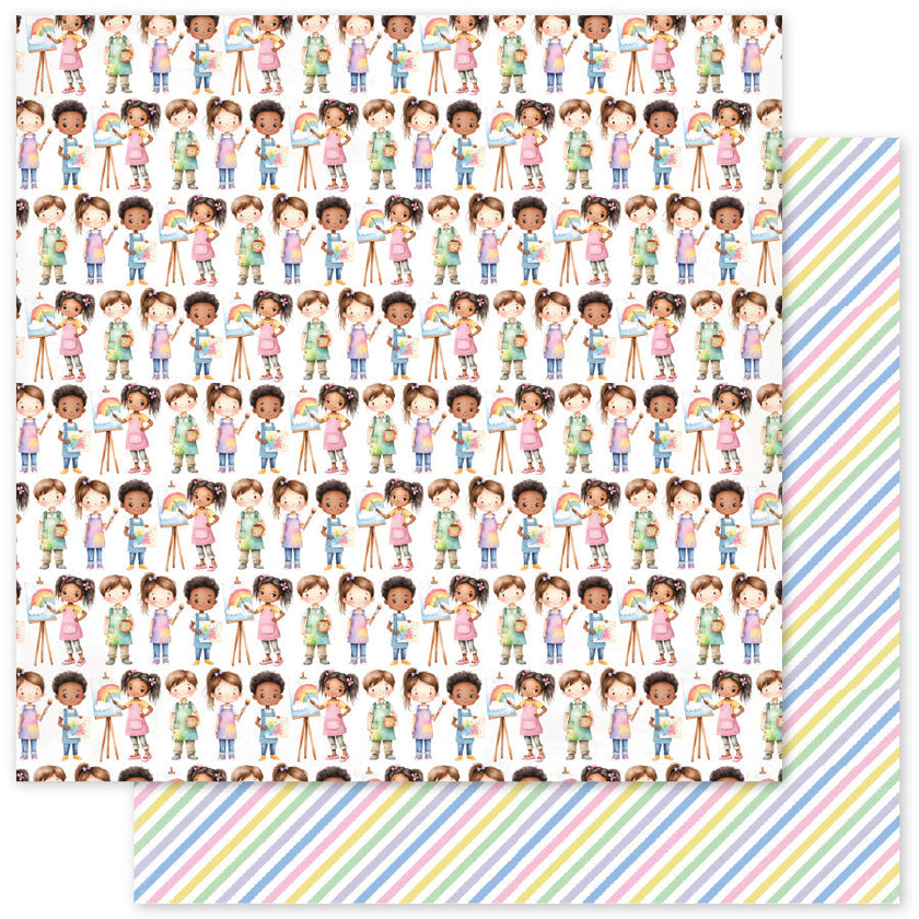 Little Artists Patterns 12x12 Paper Collection 35029
