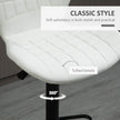 Avion Counter/Barstools with Adjustable Height and Swivel-Set of 2-White