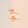 Lollipop Earrings (Peach Hearts)