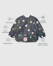 Long Sleeve Bib - Planets