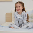 PJ Set | Figure Skating Print on Pearl Blue | Petit Lem