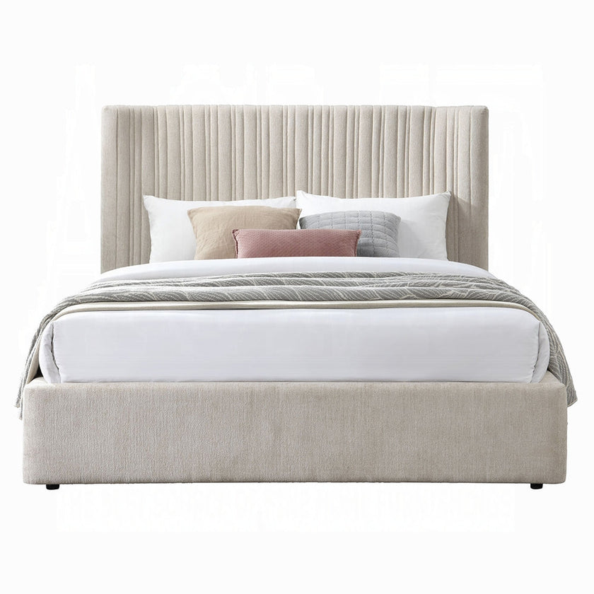 Alsace Luxury Upholstered Bed - Beige