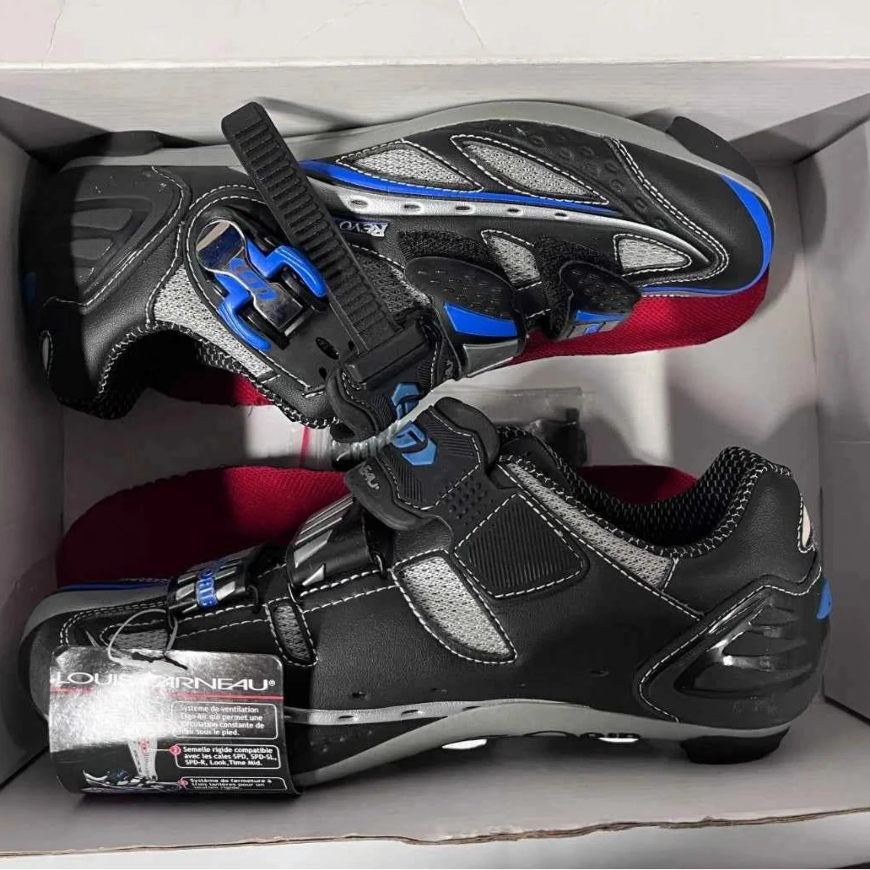Louis Garneau Unisex Revo XR Road Cycling Shoes Ergo Air Sizes 37-39 EU