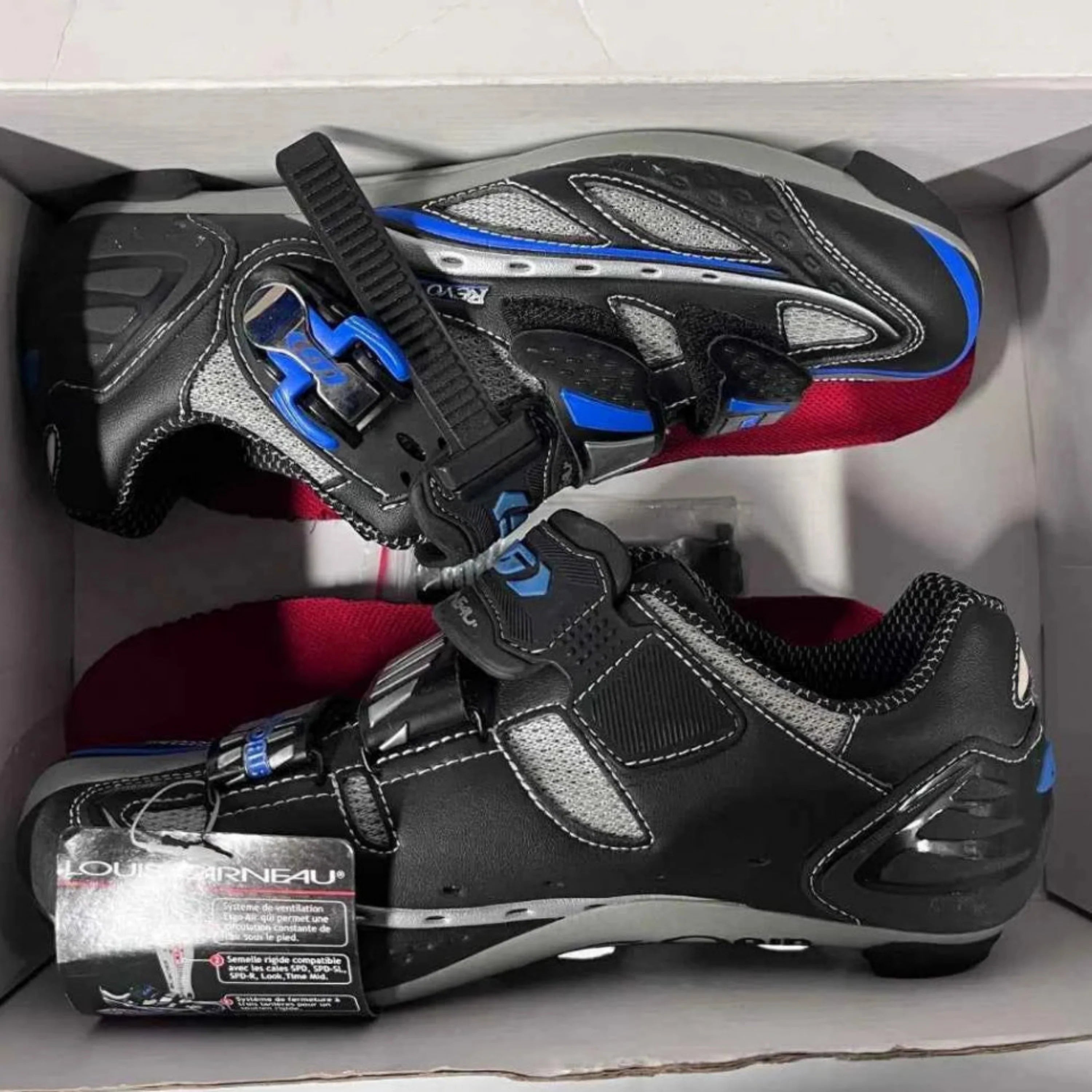 Louis Garneau Unisex Revo XR Road Cycling Shoes Ergo Air Sizes 37-39 EU
