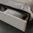 Angie Modern Storage Drawer Bed - Cream