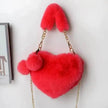 Love Bags Soft Plush Handbags Women Valentine's Day Party Bag