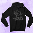 Love is a 4 Legged Word Rhinestone Shirt – Pet Lover Sparkle Bling Tee | Blingdazzel