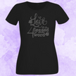 Love is a 4 Legged Word Rhinestone Shirt – Pet Lover Sparkle Bling Tee | Blingdazzel