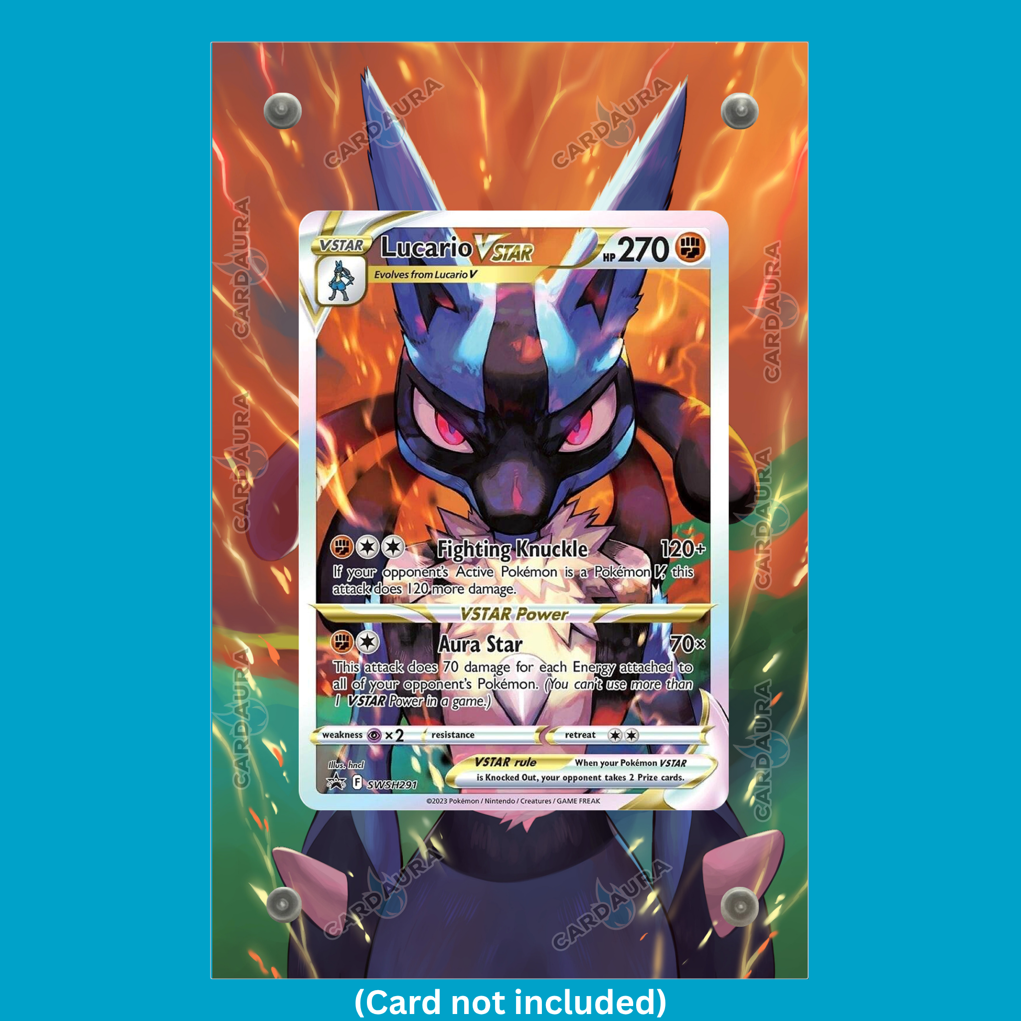 Lucario SWSH291 Crown Zenith (Ungraded) Display Case