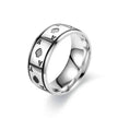 Lucky Of Spades Titanium Steel Magic Playing Card Stainless Steel Ring
