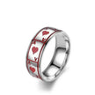 Lucky Of Spades Titanium Steel Magic Playing Card Stainless Steel Ring